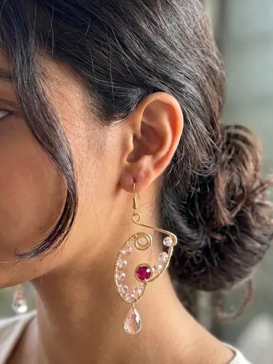 Flutter wing earrings