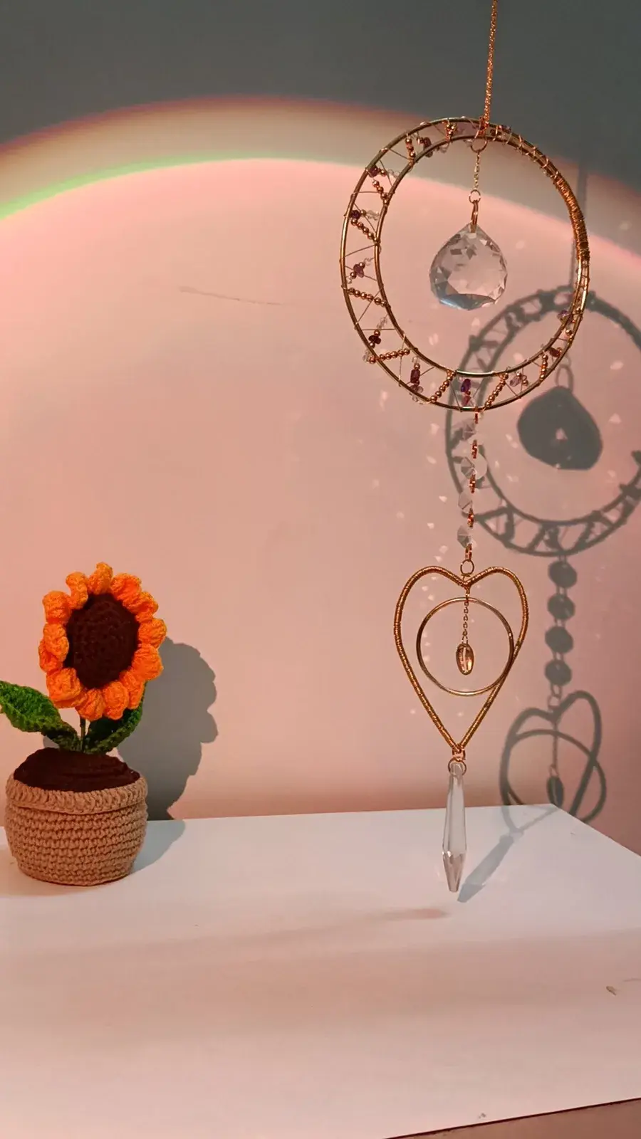 Hearty Moon suncatcher