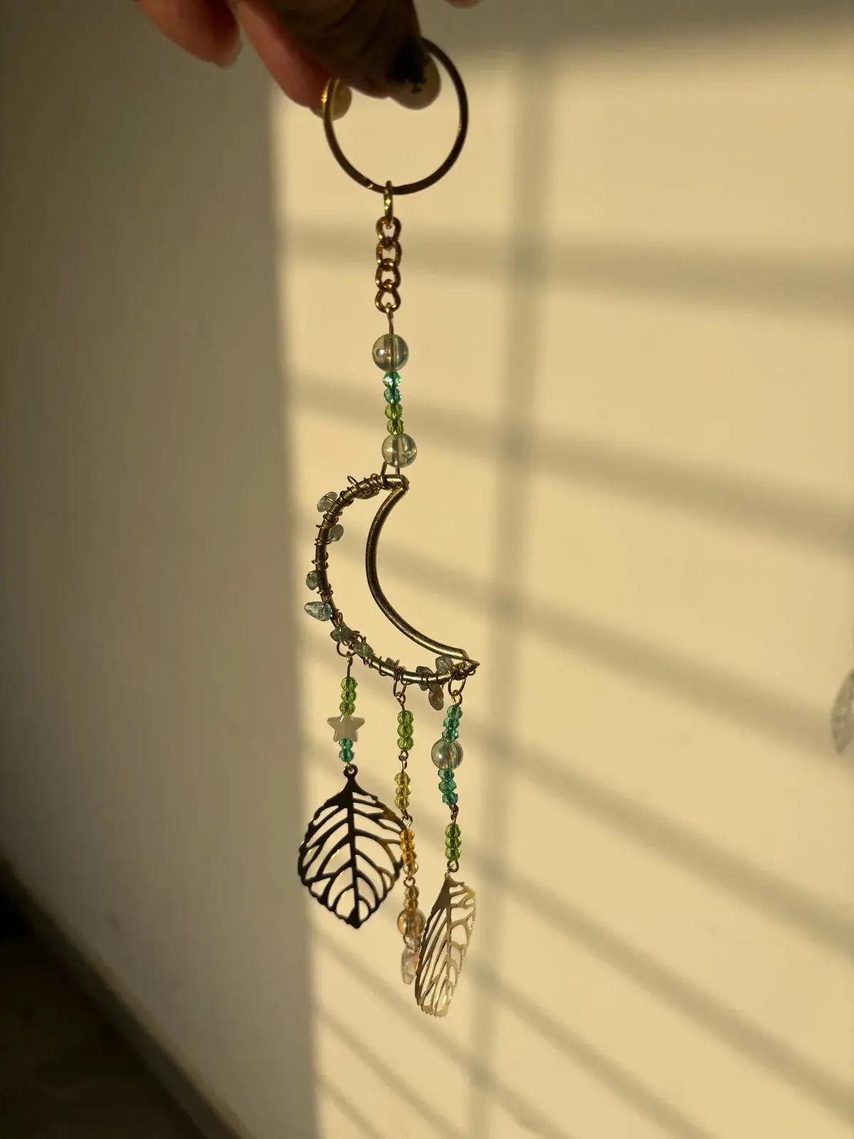 Leafy Moon Charm
